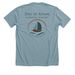 DIA Spirit Shirt, a Heather Blue Lagoon Premium Unisex Tee (back-view)