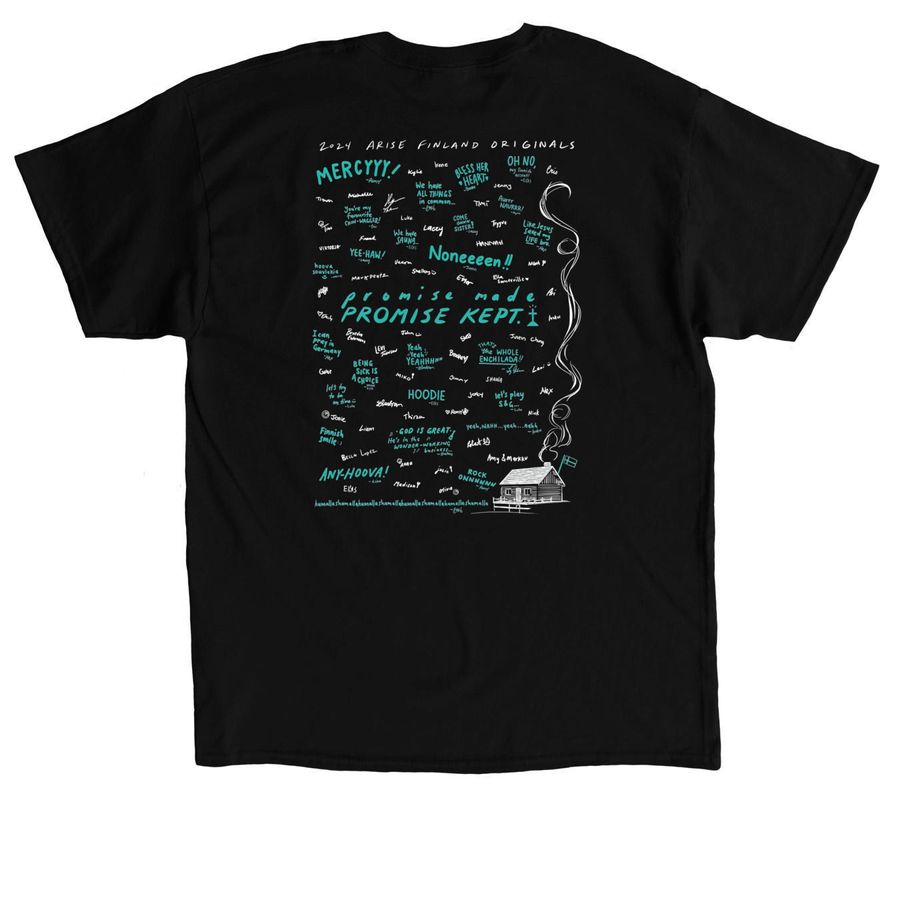 Unofficial ARISE - Big Stamp, a Black Classic Unisex Tee (back-view)