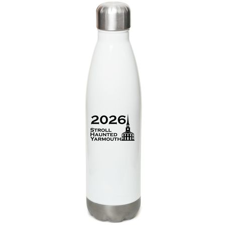 SHY 2026 - Water Bottle, a White Stainless Steel Water Bottle