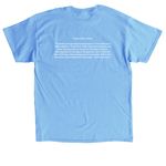 Custom N.L.A&nbsp;, a Carolina Blue Classic Unisex Tee (back-view)