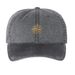 gorra old, a Black Printed Pigment Dye Baseball Cap