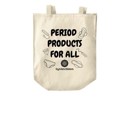 Period Products for All Tote Bag, a Natural Over-the-Shoulder Shopping Tote Bag