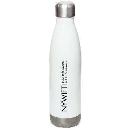 NYWIFT Logo Water Bottles, a White Stainless Steel Water Bottle