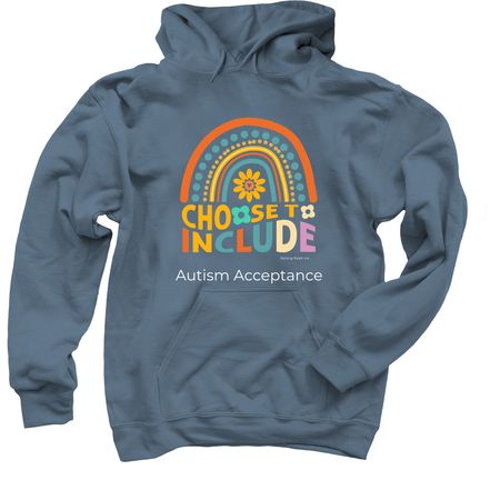 Choose to Include!, a Indigo Pullover Hoodie