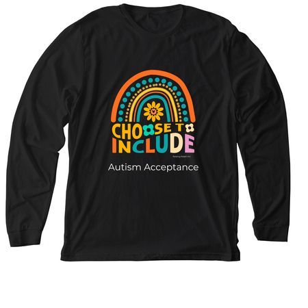 Choose to Include!, a Solid Black Blend Premium Long Sleeve Tee