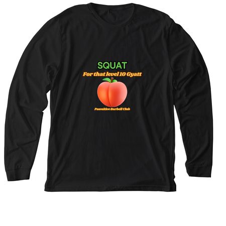 Gyatt, a Solid Black Blend Premium Long Sleeve Tee