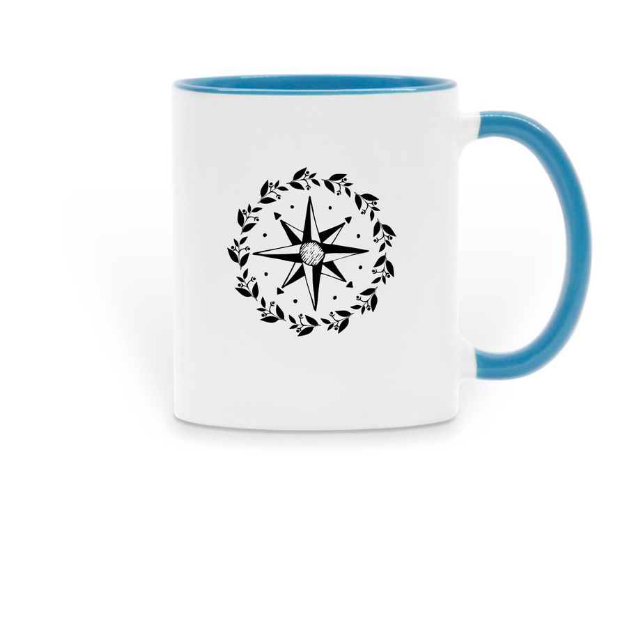 The Coast Mugs, a Light Blue Two-Tone Ceramic Mug