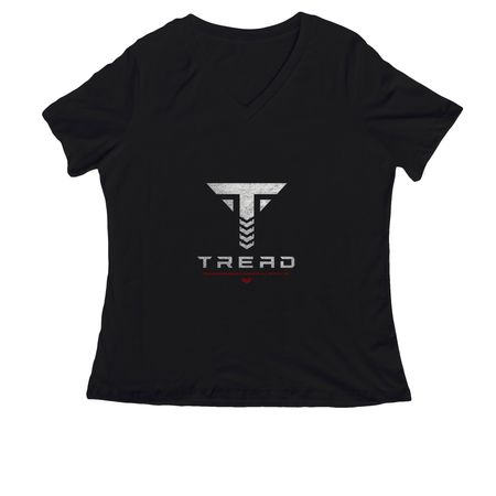 T.R.E.A.D.? | Hold Your Ground., a Black Women's Relaxed V-Neck Tee