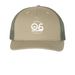 O6 Trucker snap back, a Pale Khaki/ Loden Green