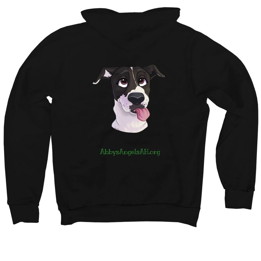 Clover?s Crew, a Black Premium Pullover Hoodie (back-view)