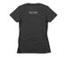 Every Body Shirts, a Charcoal Women's Slim Fit Tee (back-view)