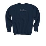 Every Body Shirts, a Navy Youth Crewneck Sweatshirt (back-view)