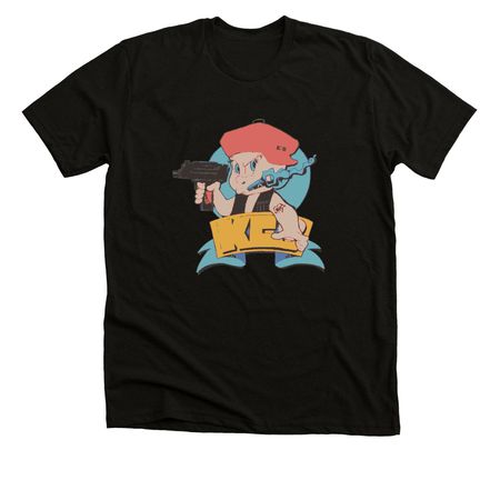 Shirt Kings Logo, a Solid Black Blend Premium Unisex Tee