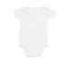 We All Belong Here Onesie, a White Infant Onesie (back-view)