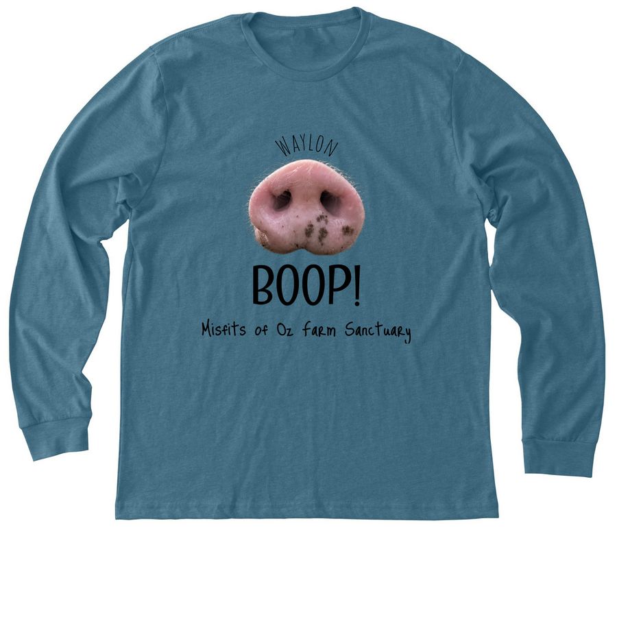 Waylon Boop!&nbsp;, a Heather Deep Teal Premium Long Sleeve Tee