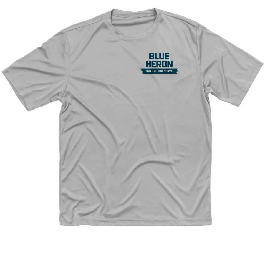 Blue Heron Nature Preserve (Blue/Gray), a Silver Classic Performance Tee
