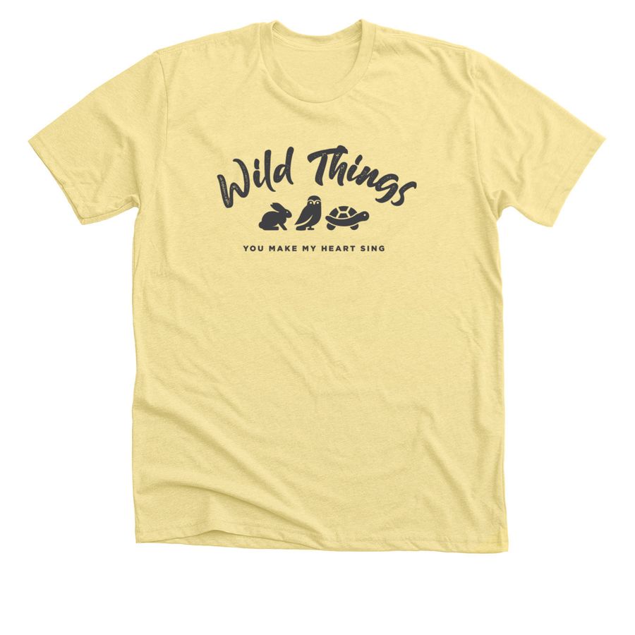 Wild Things!, a Heather Yellow Gold Premium Unisex Tee