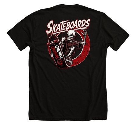 GC Skateboards, a Solid Black Blend Premium Unisex Tee