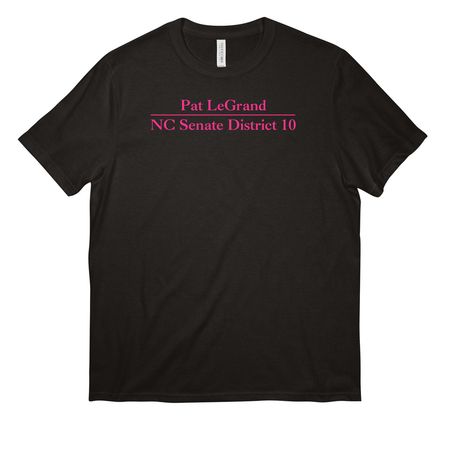 Hot Pink Simple, a Deep Black All-American Unisex Tee
