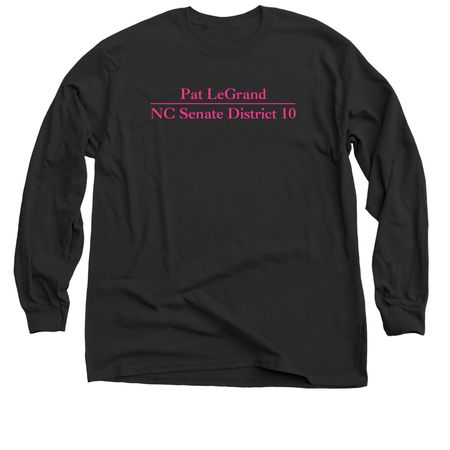 Hot Pink Simple, a Black Classic Long Sleeve Tee