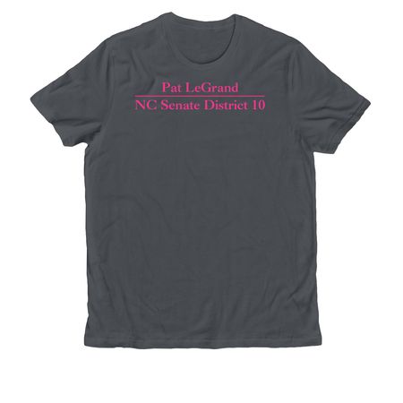 Hot Pink Simple, a Terrain Grey Allmade Organic Cotton Unisex Tee