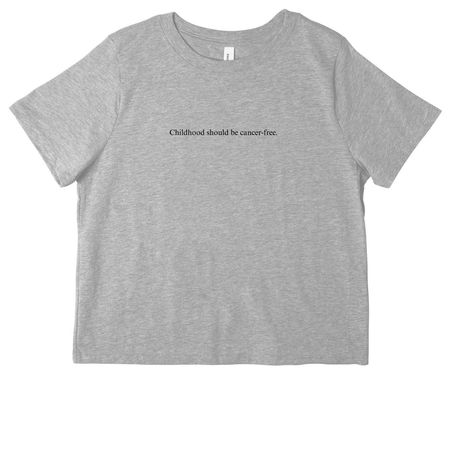 Childhood should be cancer-free, a Athletic Heather Women's Heavyweight Tee