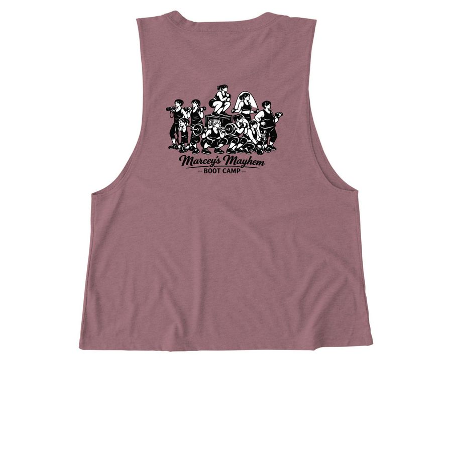 Marcey's Mayhem Boot Camp, a Vintage Rose Allmade Eco Triblend Women?s Muscle Tank