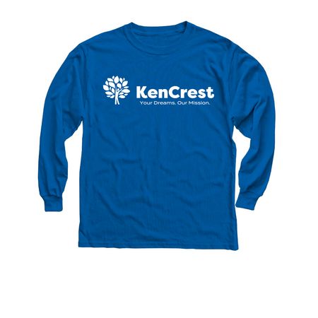Blue Shirts with White Logo, a Royal Youth Long Sleeve Tee