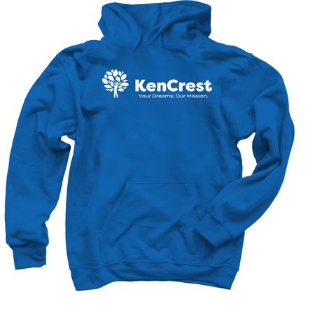 Blue Shirts with White Logo, a Royal Blue Pullover Hoodie