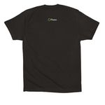 The Experiment 2026 Experimenter Tee, a Black Premium Cotton Tee (back-view)