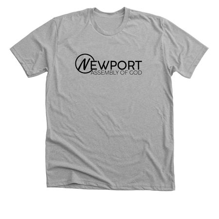 Newport Logo, a Athletic Heather Premium Unisex Tee
