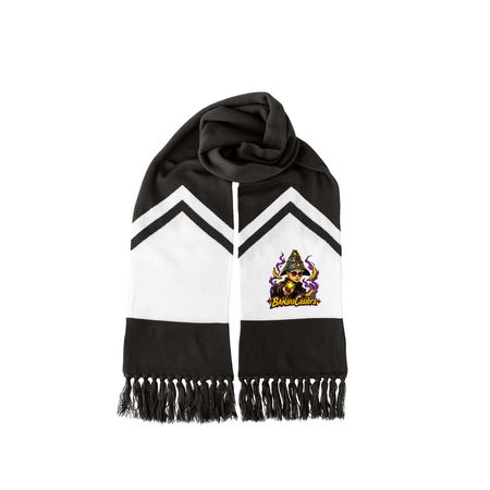 BANanaCadabra! Scarf, a Black/ White Two-Tone Gameday Scarf