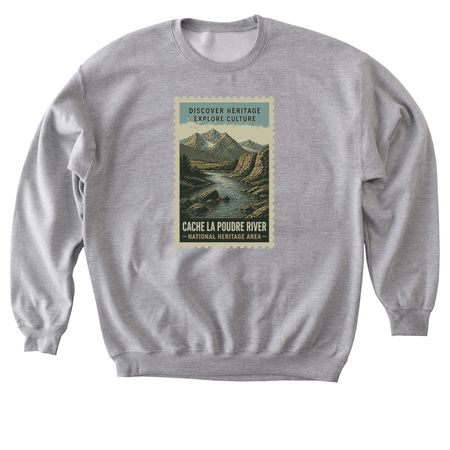 Cache NHA Stamp Collection, a Sport Grey Softstyle Crewneck Sweatshirt