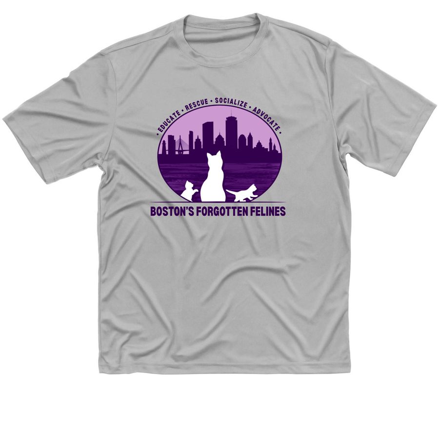 BFF Classic Logo Athletic Tee, a Silver Classic Performance Tee