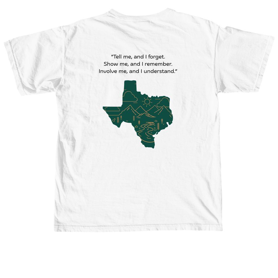 Graduate-Designed 2026 Camp T-Shirt, a White Comfort Colors Unisex Tee (back-view)