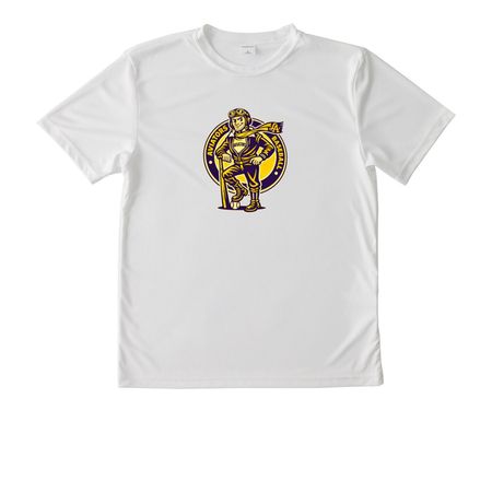 Aviators Baseball, a White Youth Performance Tee