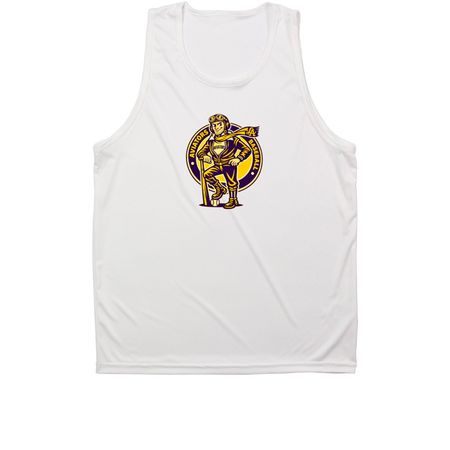 Aviators Baseball, a White Unisex Performance Tank