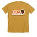 Her Future is Worth Investing In, a Heather Mustard Premium Unisex Tee (back-view)