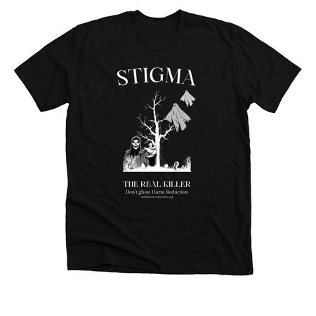 Stigma The Real Killer&nbsp;, a Solid Black Blend Premium Unisex Tee