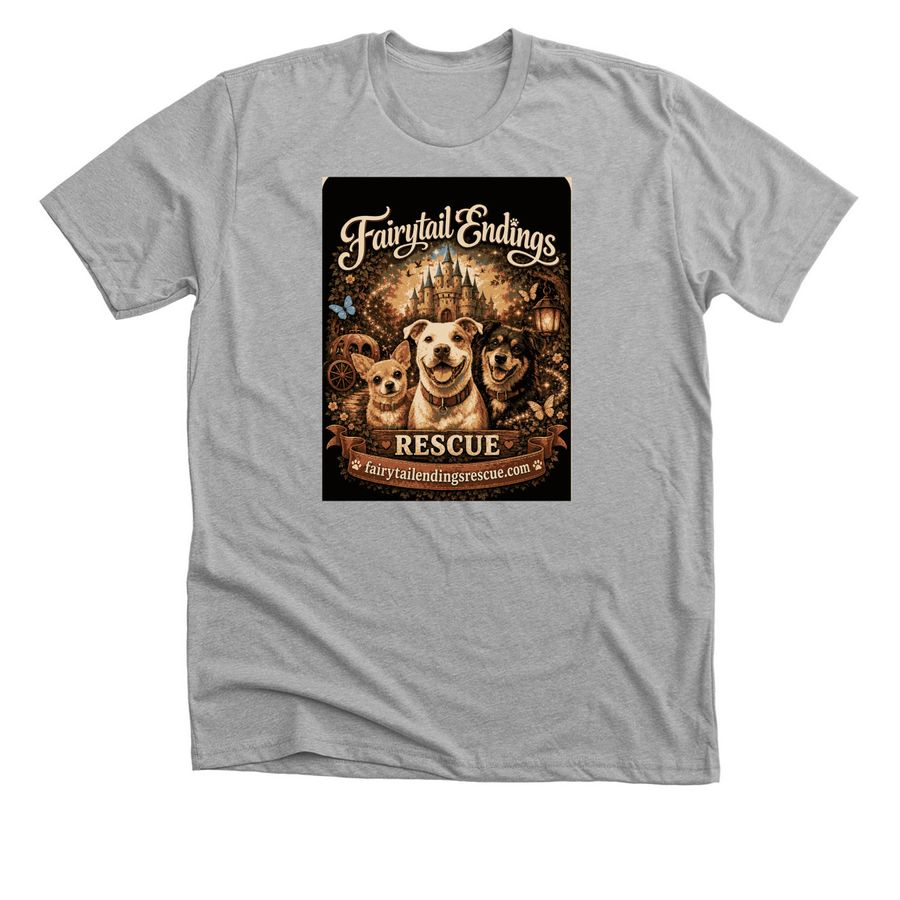 Fairytail Endings Rescue tshirts fundraiser&nbsp;, a Athletic Heather Premium Unisex Tee