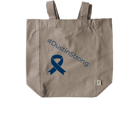 Funds for Dustin, a Pumice Recycled Cotton Tote Bag