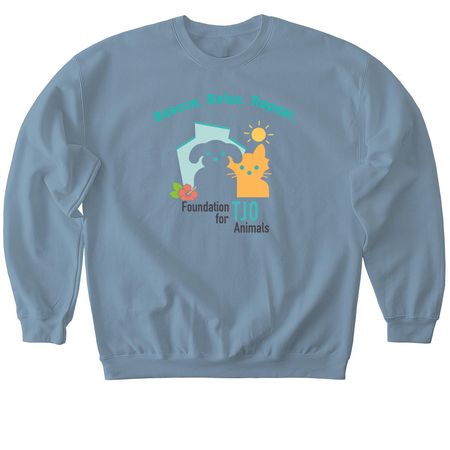 Rescue. Relax. Repeat., a Stone Blue Softstyle Crewneck Sweatshirt