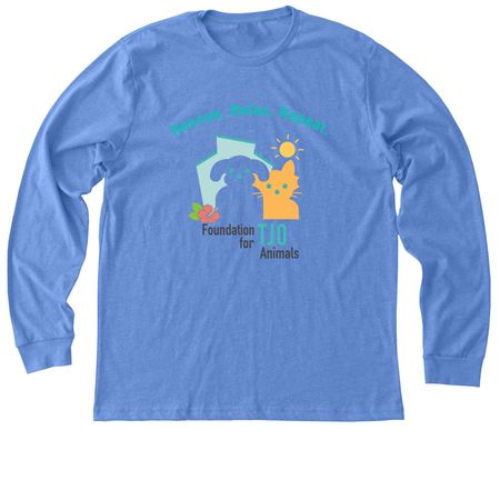 Rescue. Relax. Repeat., a Heather Columbia Blue Premium Long Sleeve Tee