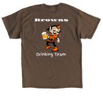 Drinking Team, a Dark Chocolate Classic Unisex Tee (back-view)