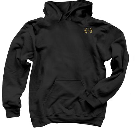 MY DEMONS, a Black Pullover Hoodie (back-view)