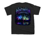 Huntington Haunted Forest - 2 Sided, a Black Youth Unisex Tee (back-view)