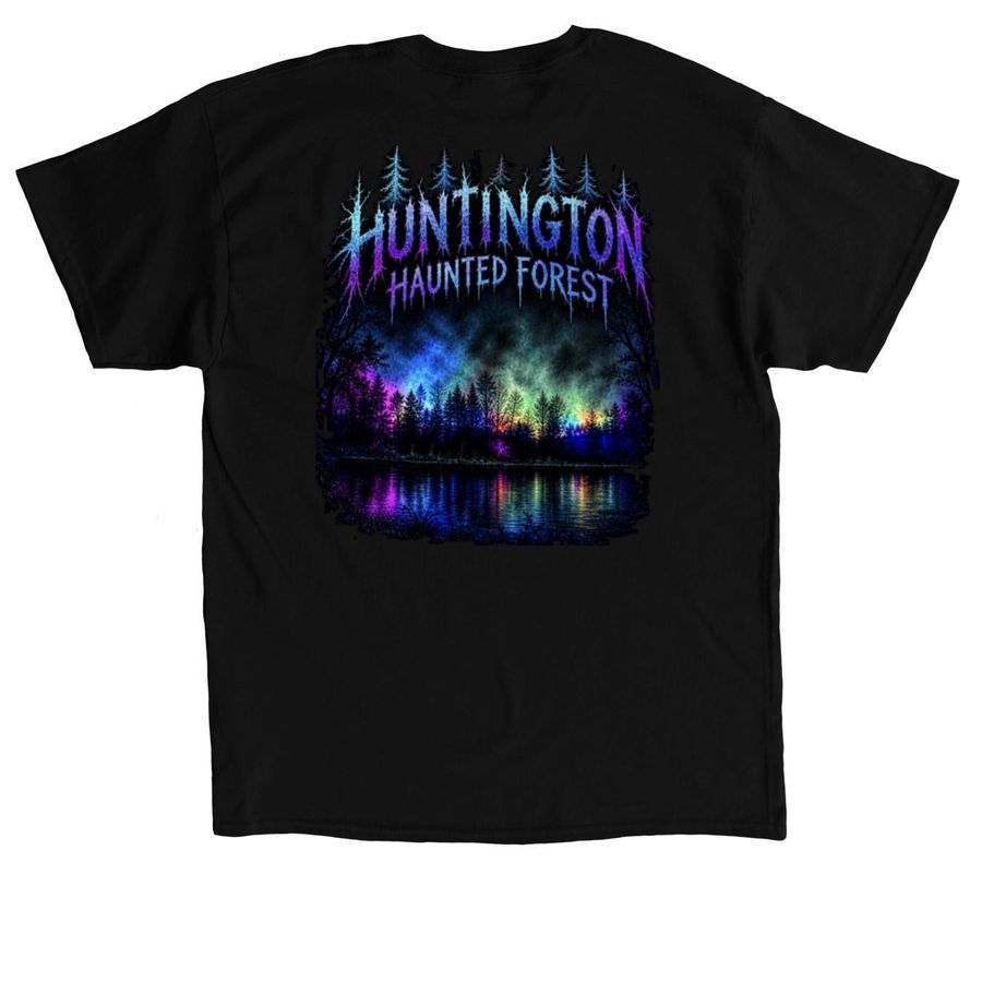 Huntington Haunted Forest - 2 Sided, a Black Classic Unisex Tee (back-view)