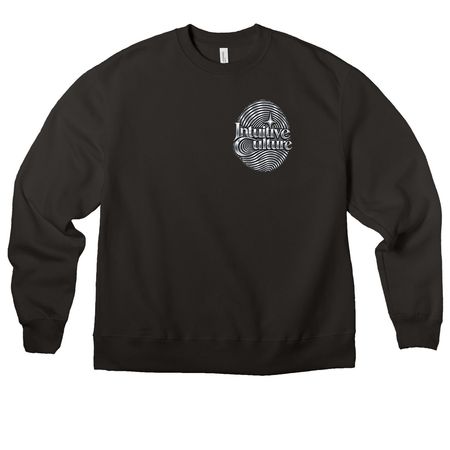 Intuitive Culture Premium Heavyweight Crewnec, a Black Premium Heavyweight Crewneck Sweatshirt