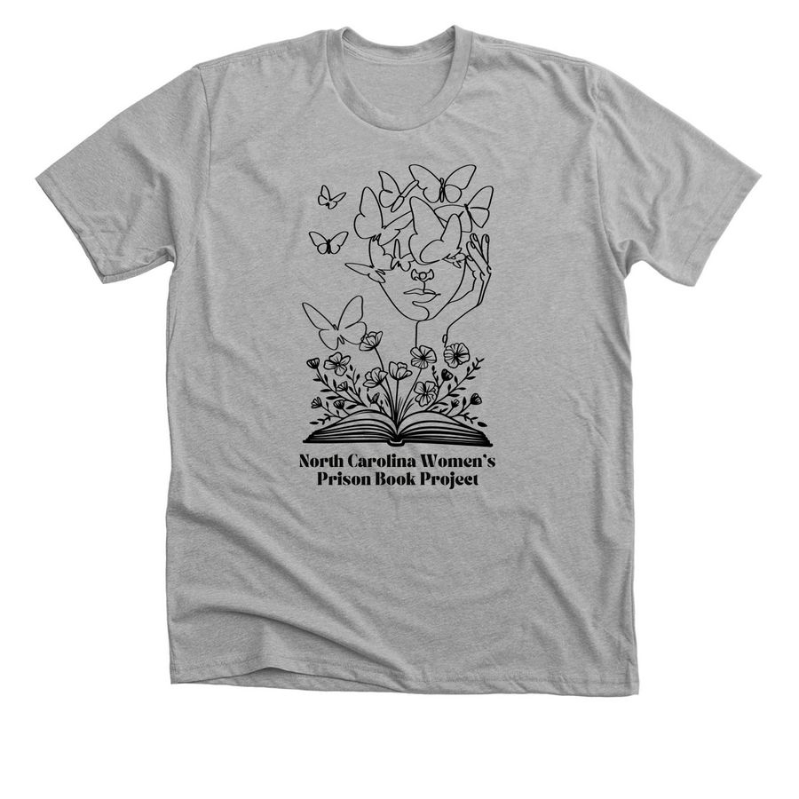 NC Women's Prison Book Project, a Athletic Heather Premium Unisex Tee