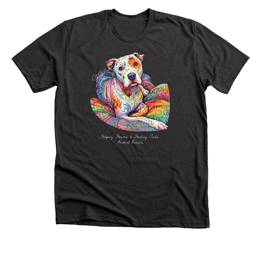 Constantine, a Dark Grey Heather Premium Unisex Tee